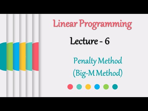 Penalty Method (Big-M method)  | Artificial Variable | LPP