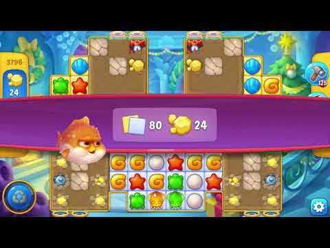 Fishdom 3796 Hard Level - NO BooSTERS