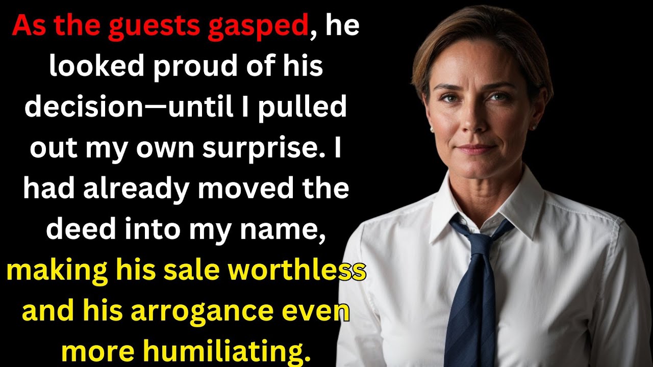 AT MY DAUGHTER'S WEDDING, MY HUSBAND ANNOUNCED HE HAD SOLD OUR HOUSE WITHOUT TELLING...