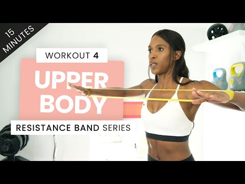 RESISTANCE BAND WORKOUT - UPPER BODY - HOME WORKOUT - 15 MINUTES