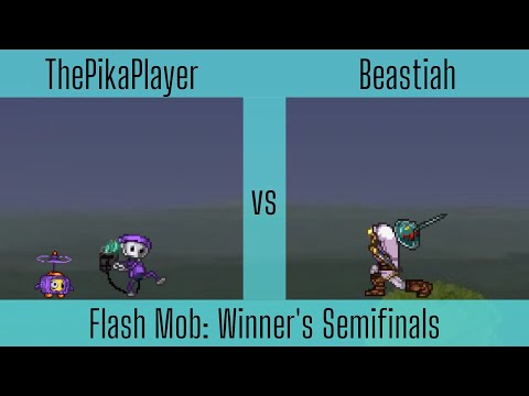 ThePikaPlayer (Chibi) vs. Beastiah (Link) - SSF2 Winner's Semifinals - Flash Mob