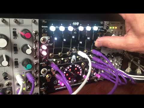 SWN part 4. Generative Ambient, Drone, Eurorack. Using the Spherical Wavetable Navigator by 4MS