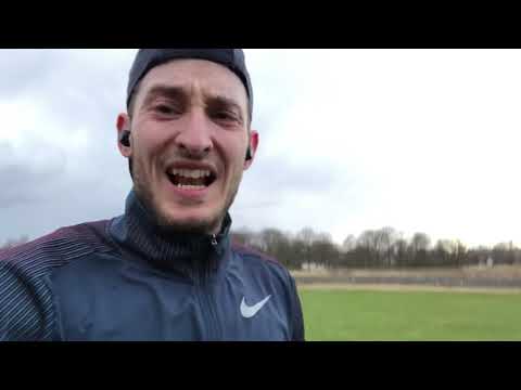 Så løbes intervaller 8x600m + 2x100 spurt til sidst - Træningsdagbog d. 06/04/21