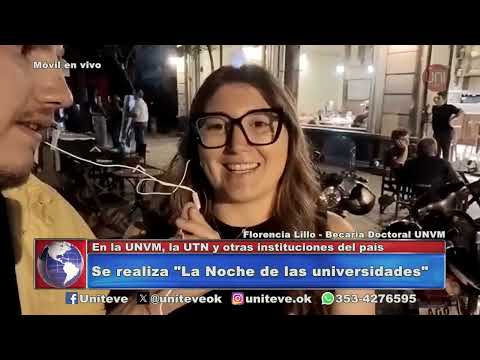 En vivo desde el rectorado, por la Noche de las Universidades