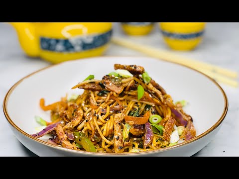Teriyaki Pork Stir-Fry with Lime and Fresh Egg Noodles