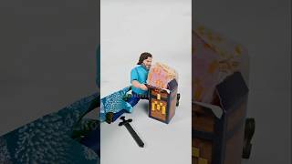 Steve unboxing his own Minecraft Movie Happy Meal 😊