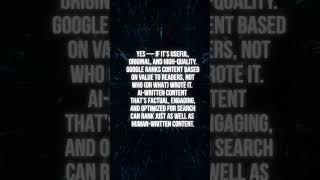 If AI Writes It, Will Google Rank It