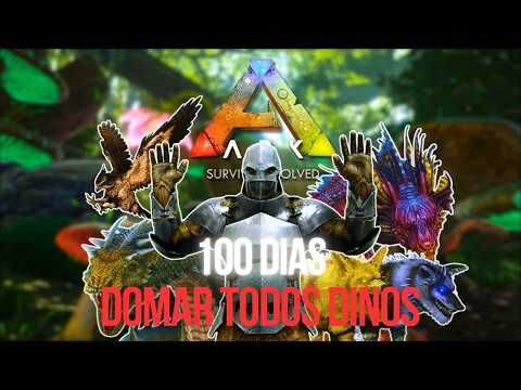 Passei 100 dias domando TODOS OS DINOS no Fjordur [Ark Survival Evolved]