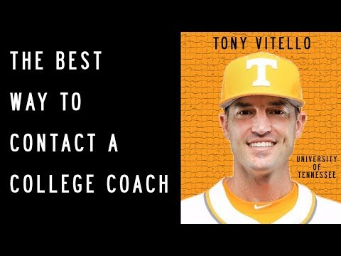 The BEST WAY to Contact a College Coach