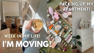 MOVING VLOG ep.1 📦 packing up my entire apartment with me | aesthetic days in my life