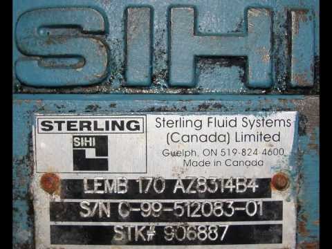SIHI model LEMB 170 single stage liquid ring vacuum pump