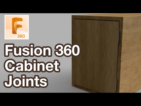 Make Cabinet Hinge Joints in Fusion 360 Tutorial