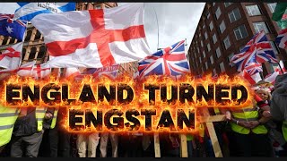 WALKING IN ENGLAND TURNED ENGSTAN | Walked into Pakistan Community Protest London 4K
