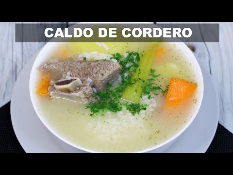 CALDO DE CORDERO | Receta Peruana | Sabroso