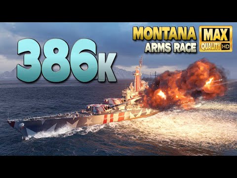 Battleship Montana: 48% winrate player with an fantastic result - World of Warships
