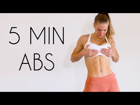 5 MIN FLAT ABS WORKOUT (At Home No Equipment)