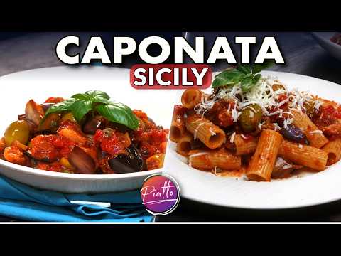 Italian CAPONATA Recipe 🍅 From Sicily’s Famous Appetizer to Pasta