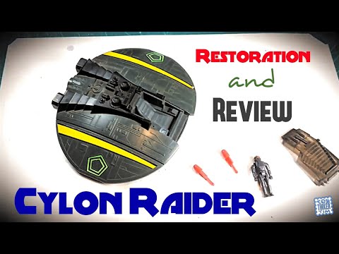 Cylon Raider Battlestar Galactica -1978 Mattel - Repair and Review
