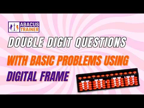 Double Digit Abacus Questions with Basic Problems | Digital Abacus Practice for Kids