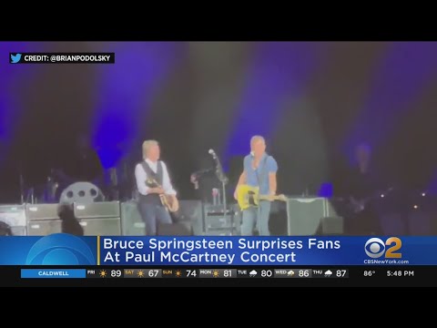 Bruce Springsteen surprises fans at Paul McCartney concert