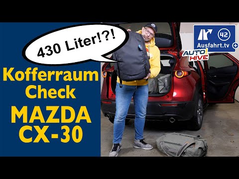 Trunk check: Mazda CX-30 - what fits in the trunk? Bicycle? Ladder? Suitcase? Bags?