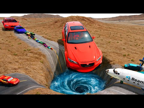 🔥 BIG & SMALL CARS vs GIANT PIT #110 💥 – BeamNG.drive Extreme Crash Challenge | Impala BeamNG