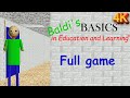 Baldi S Basics In Education And Learning Full Game No Commentary No Deaths Walkthrough 4K