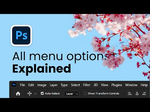 Adobe Photoshop Tutorial | All menu options explained | Jeux Studio