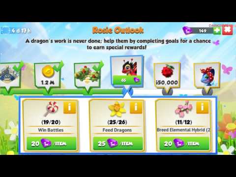 DRAGON MANIA LEGENDS - ROSIE OUTLOOK EVENT LEVEL 8 COMPLETED - WON LADYBUG DRAGON