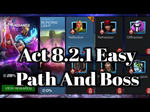 Mcoc Act 8.2.1 Easy Path And Boss | Act 8.2.1 Black Panther Boss | Mcoc Ishvalangaming |