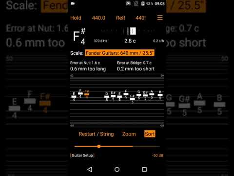 Harmonic Tuner Guitar Setup Video
