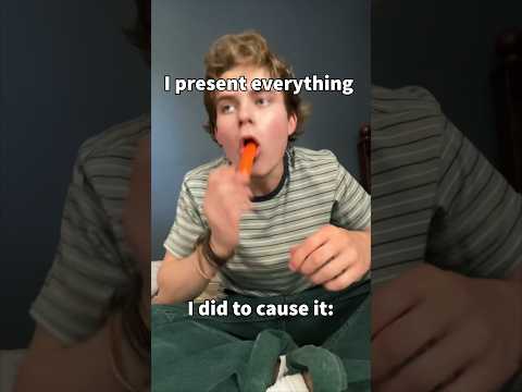 Did I cause myself to be sick?😭😬