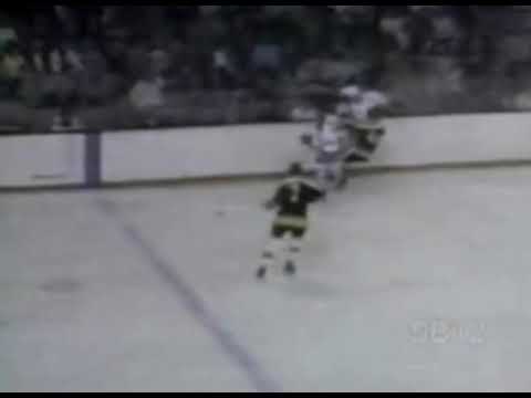 Pat Quinn Huge Hit on Bobby Orr 1969