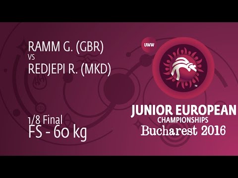 1/8 FS - 60 kg: G. RAMM (GBR) df. R. REDJEPI (MKD) by TF, 11-0