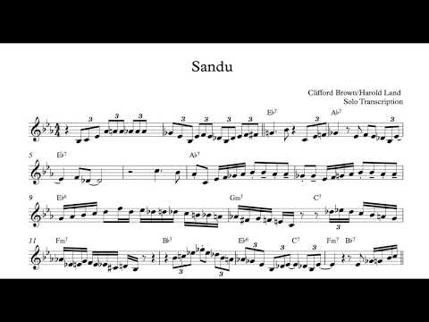 Sandu-Clifford Brown and Harold Land solos transcription