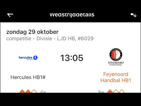 Hercules HB1 - Feyenoord handbal HB1