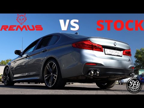 BMW M550i G30 - Remus vs Stock