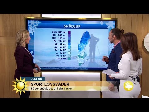 Sportlovsväder: "Här kommer det gott om snö" - Nyhetsmorgon (TV4)