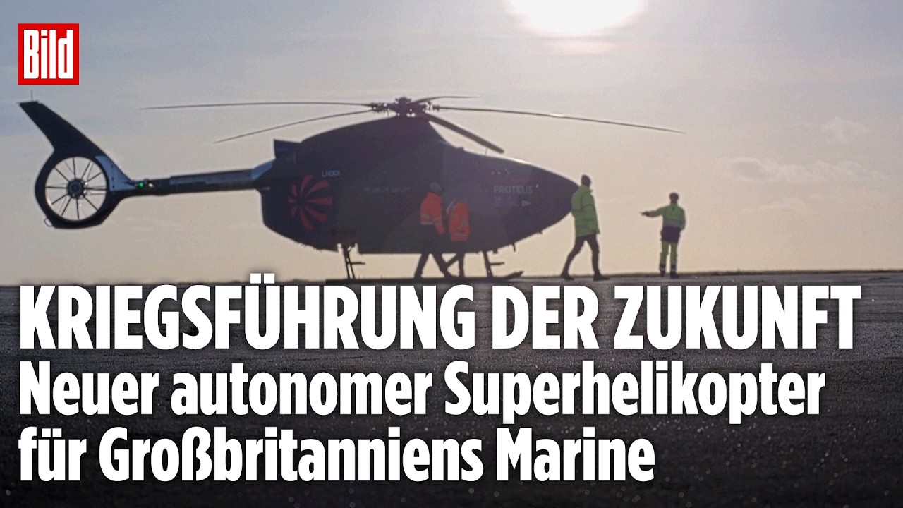 MARINE-REVOLUTION: Briten schicken Roboter-Heli auf Russen-Jagd im Nordatlantik