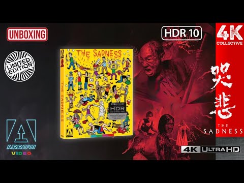 Rob Jabbaz’s The Sadness 4K UltraHD Blu-Ray Arrow Video Limited Edition Unboxing