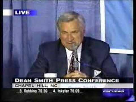 Dean Smith Retirement Press Conference