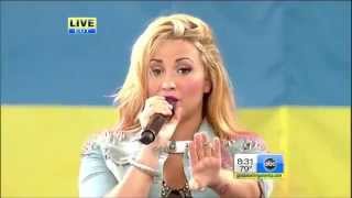 Demi Lovato - Give Your Heart A Break Live Good Morning America 2012