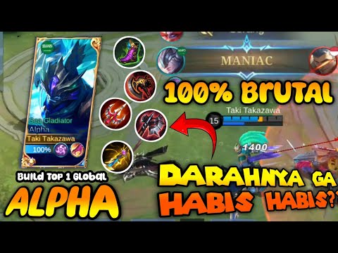 Maniac+15 Kill and brutal damage‼️Alpha best build 2023 top 1 global