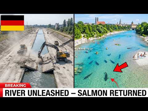 Germany RIPPED OUT 8km of Concrete From a River — Now 30,000 People Swim Every Month