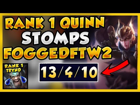 #1 QUINN WORLD OUTCARRIES RANK 1 TRYND FOGGEDFTW2 (BATTLE OF THE ONE TRICKS) - League of Legends