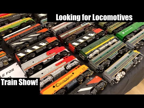 Train Show - Looking for Vintage Locomotives and Found Them!  - Tour & Haul