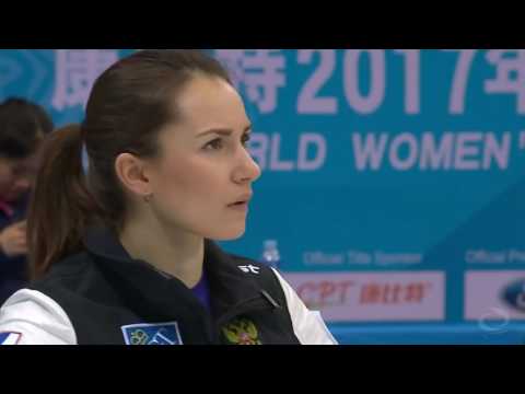2017 World Womens Curling Championship - Russia (Sidorova) vs. Canada (Homan)