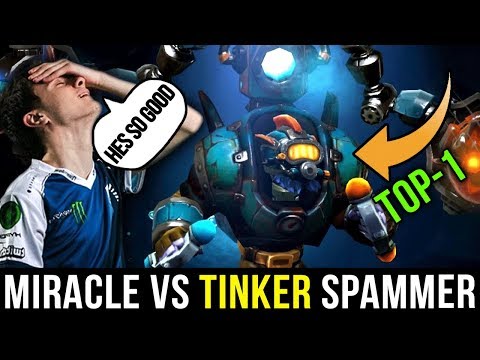 Miracle- Spectre vs BEST TOP-1 Tinker Spammer Funkefal! Highest Rank Dota 2