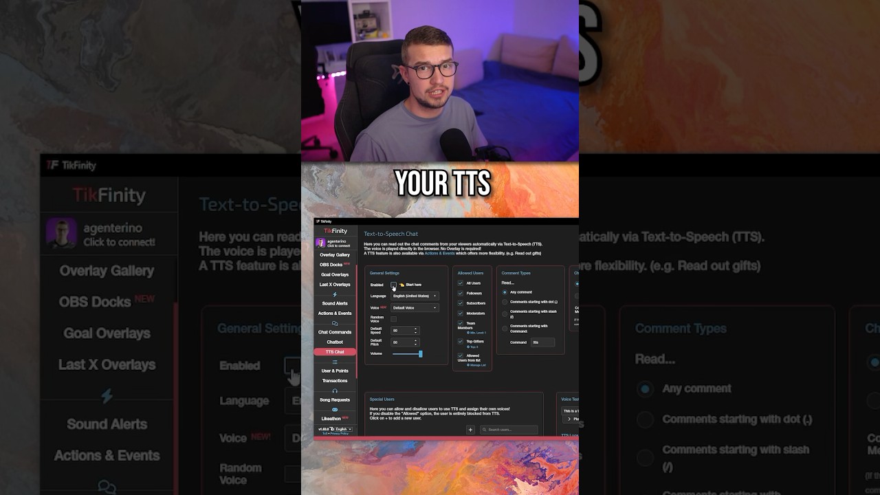 Set Up TTS For TikTok LIVE Chat Messages (TikFinity Tutorial)