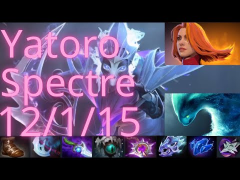 Yatoro Spectre vs Puck, Morphling, Tidehunter - arcana - dota2